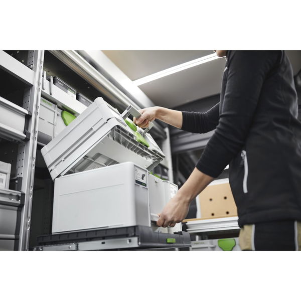 Festool Systainer 3 Rack Rahmen mit T-Loc Set – 2in1 Sortimentskasten und Werkzeugkoffer mit 6x Mini Systainer