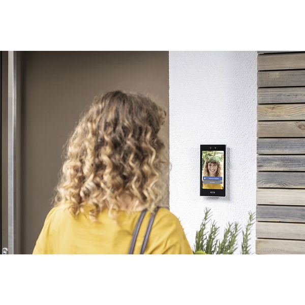 Abus FaceXess Türsprechanlage – Video Türklingel mit Kamera und LCD-Touchscreen 1280×1080 Pixel, schwarz/silber