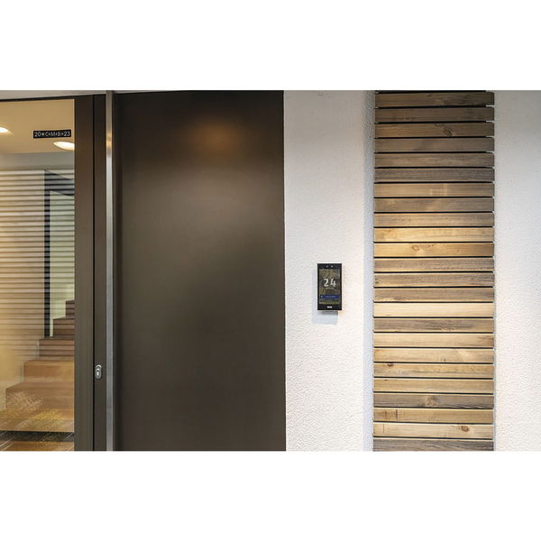 Abus FaceXess Türsprechanlage – Video Türklingel mit Kamera und LCD-Touchscreen 1280×1080 Pixel, schwarz/silber