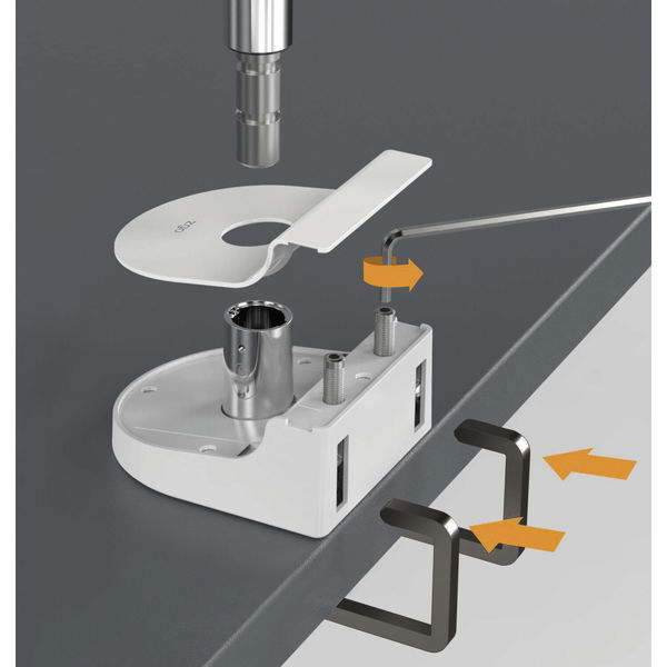 BACHMANN Monitorarm ZG1, Stahl, schwarz