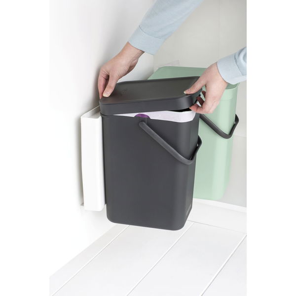 BRABANTIA Einbau-Abfallsammler Sort & Go Kunststoff ausschwenkbar