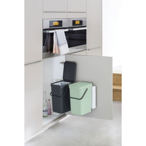 BRABANTIA Einbau-Abfallsammler Sort & Go Kunststoff ausschwenkbar