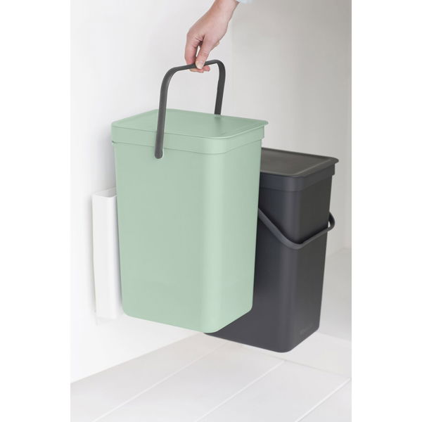 BRABANTIA Einbau-Abfallsammler Sort & Go Kunststoff ausschwenkbar