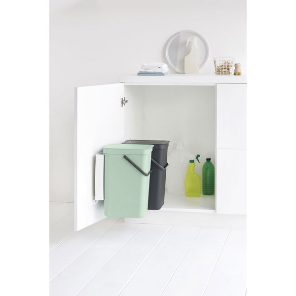 BRABANTIA Einbau-Abfallsammler Sort & Go Kunststoff ausschwenkbar