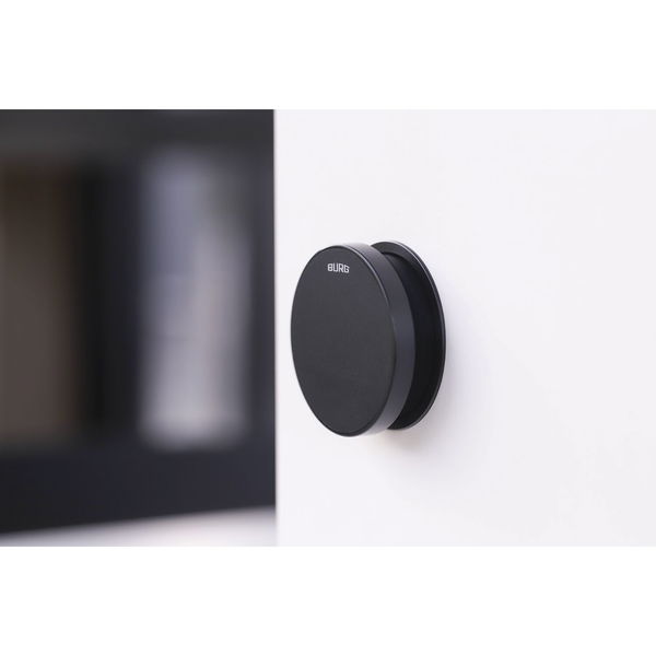 Burg Schrankschloss elektronisch – RFID Schloss, ideal als Spindschloss Flexo.RFID links, schwarz