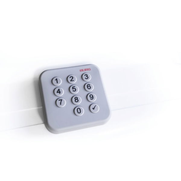 Burg Schloss mit Zahlencode mit Silikon Keypad IP54 – elektronisches Schrankschloss + Batterie