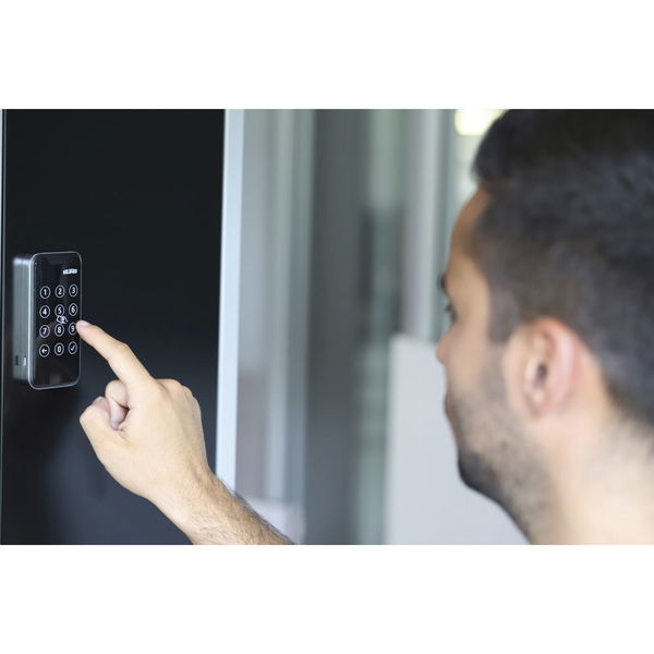 Burg TwinPad Schloss mit RFID Möbelschloss, 13,56 MHz inklusive RFID Karte