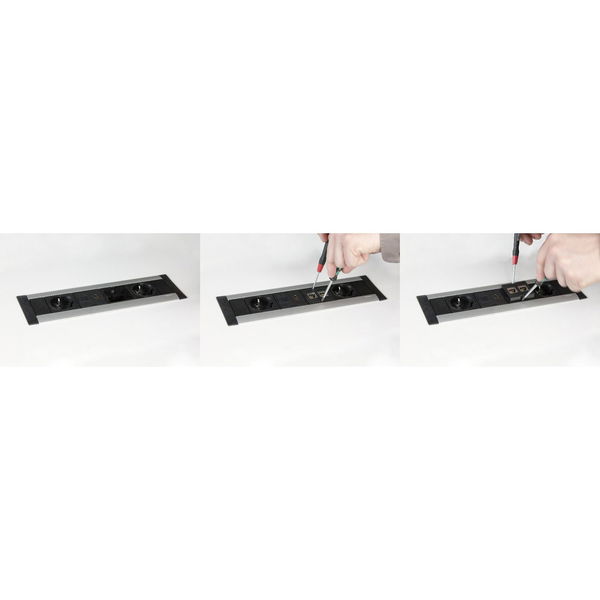 EVOline Steckdosenelement EVOline Frame-Dock 230 V