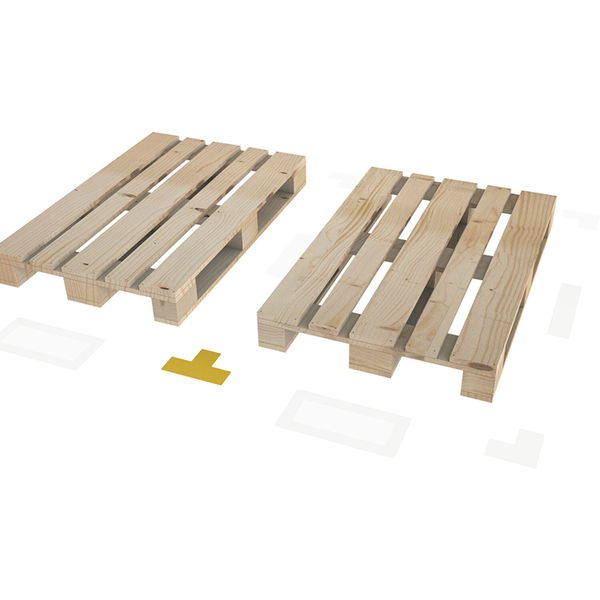 Bodenmarkierung T-Form