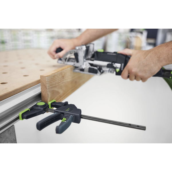 Festool Einhandzwinge FS-EZ 150/2 – Schnellspannzwinge für Führungsschiene und MFT, Spannweite 150mm, 2 Stück
