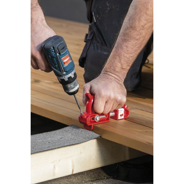 Fischer Setzhilfe HiddenFast für Terrassenschrauben Fugenbreite 5 mm, Terrassen Werkzeug für verdeckte Montagen