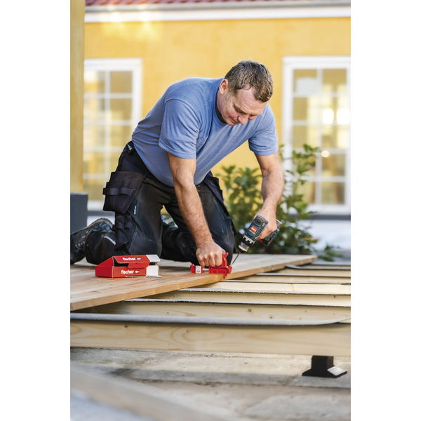 Fischer Setzhilfe HiddenFast für Terrassenschrauben Fugenbreite 5 mm, Terrassen Werkzeug für verdeckte Montagen