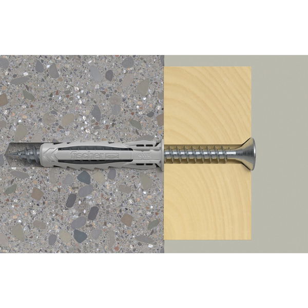 FISCHER Dübel SX-Plus Nylon grau mit Rand