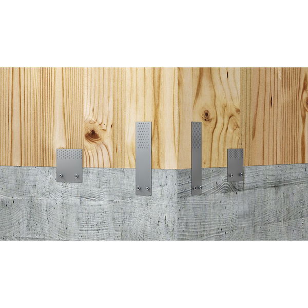 GH Zugplatte 440x60x3mm – Zugverbinder Stahl feuerverzinkt – Holz-Beton-Anschluss – 10 Stück
