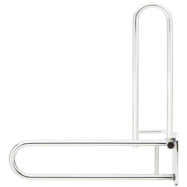 Geesa WC Haltegriff Comfort & Safety – Toilettengriff klappbar 700mm zum Schrauben, verchromt