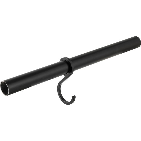 SIMAUSROM Haken für Schrankrohr rund D25 mm Aluminium schwarz matt