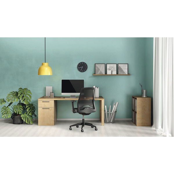Interstuhl ergonomischer Bürostuhl Every EV25R – Schreibtischstuhl, Bürosessel mit praktischen 2D Armlehnen, bis 120kg, schwarz