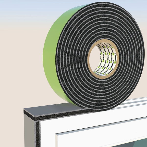 Illbruck Fugendichtband B 58mm Dichtungsband TP654 mit 3-Lagen Schaumstruktur, 8m