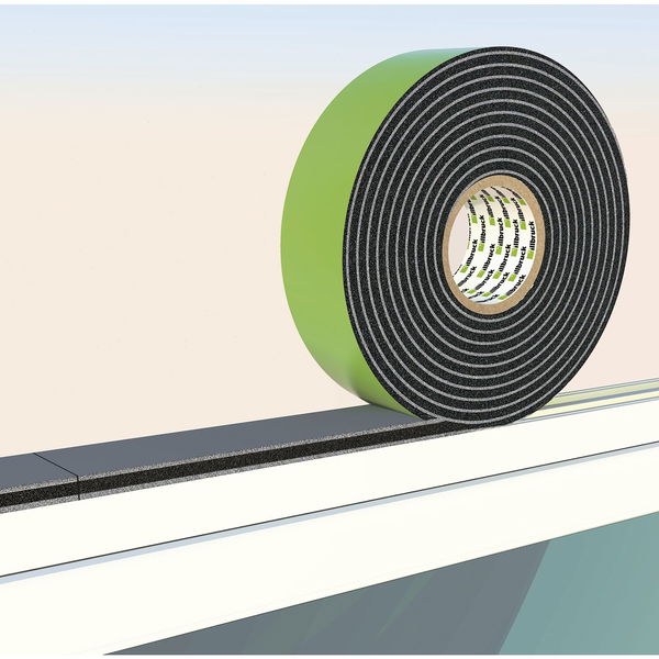 Illbruck Fugendichtband B 58mm Dichtungsband TP654 mit 3-Lagen Schaumstruktur, 8m