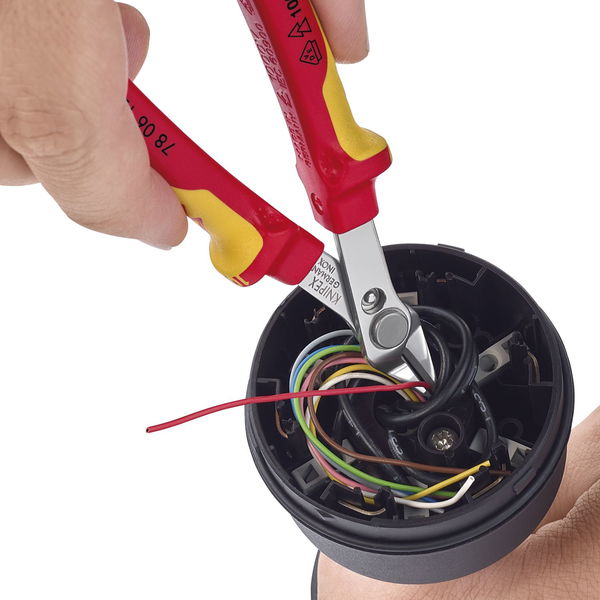 KNIPEX Elektronik-Seitenschneider Super Knips® VDE 7806 DIN9654 Form 0, L=125 mm