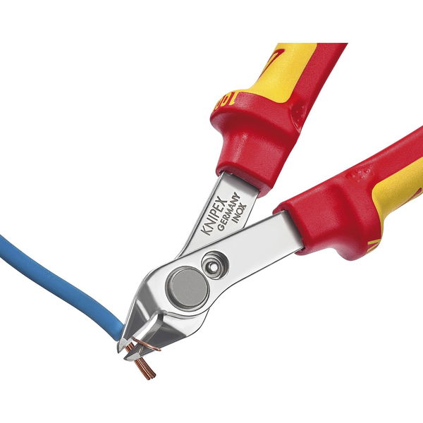 KNIPEX Elektronik-Seitenschneider Super Knips® VDE 7806 DIN9654 Form 0, L=125 mm