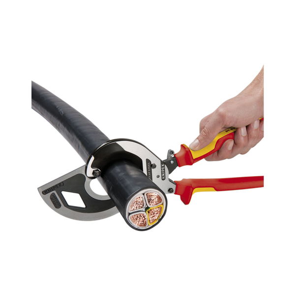 KNIPEX VDE-Kabelschneider Länge 280 mm für Kabeldurchmesser 52 mm