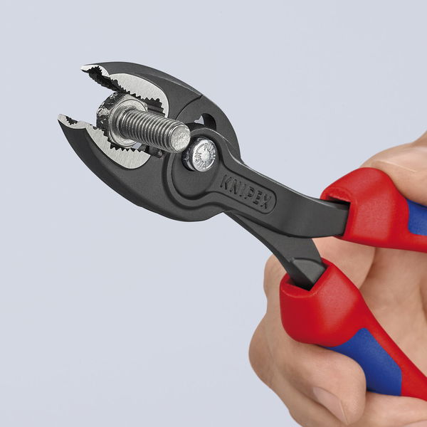 KNIPEX Frontgreifzange TwinGrip 8202, 2K-Griff, schwarz, 200 mm