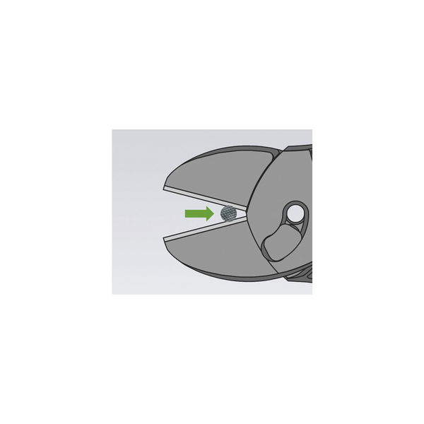 KNIPEX Kraftseitenschneider TwinForce®, 2-K mit Feder 180 mm