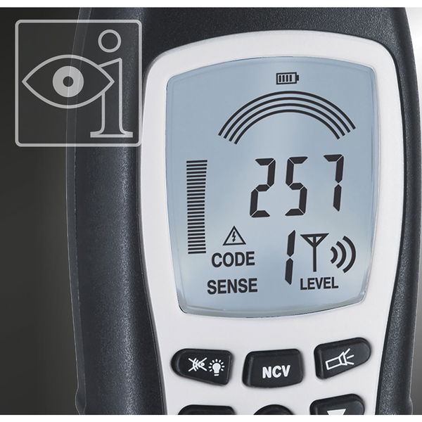 Laserliner Leitungssuchgerät Cable Tracer Pro für 12-250V – Stromprüfer, Sicherungsfinder Sender und Empfänger – Leitungsfinder für Ein- und Zweipolige Messungen