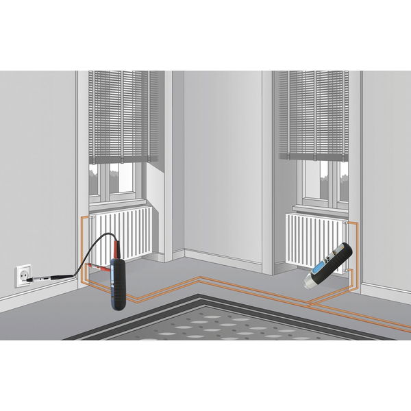 Laserliner Leitungssuchgerät Cable Tracer Pro für 12-250V – Stromprüfer, Sicherungsfinder Sender und Empfänger – Leitungsfinder für Ein- und Zweipolige Messungen