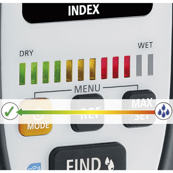 Laserliner Feuchtigkeitsmessgerät MultiWet Finder – Digital Feuchtigkeitsmesser Wand, Boden oder Decke