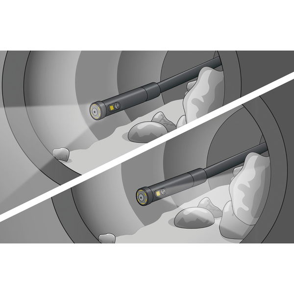 Laserliner Endoskopkamera mit Licht IP68, – Hochauflösende Endoskop Kamera mit LED, Digitaler Zoom, Magnet und Hakenaufsätze 3,7V