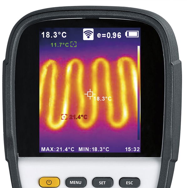 Laserliner Wärmebildkamera Connect Set – Wärmebildgerät mit Infrarot für Gebäude, Schaltkasten und Maschinen, 3,7V