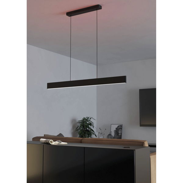 Eglo Led Hängeleuchte 1170mm Andreas-Z – Pendelleuchte mit direkter- und indirekter Beleuchtung schwarz