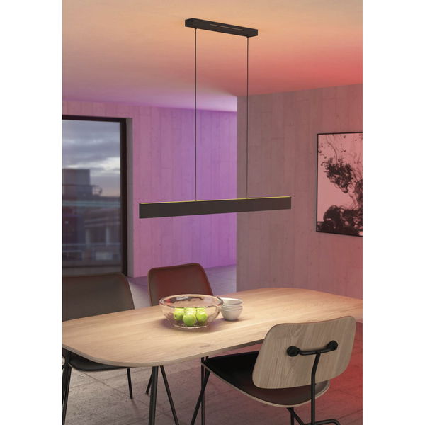 Eglo Led Hängeleuchte 1170mm Andreas-Z – Pendelleuchte mit direkter- und indirekter Beleuchtung schwarz