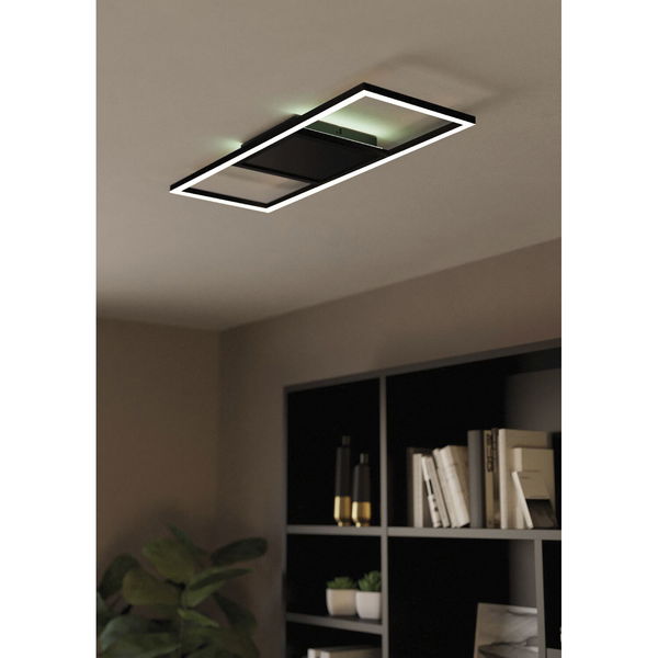 Eglo Led Deckenleuchte Romaro-Z Led Leuchte mit RGB-TW ø570mm grau, 230V
