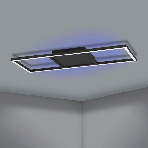 Eglo Led Deckenleuchte Romaro-Z Led Leuchte mit RGB-TW ø570mm grau, 230V