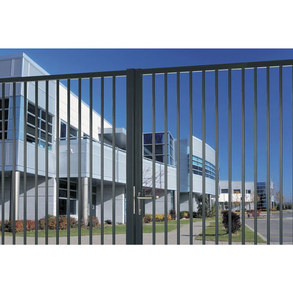Schließblech mit Anschlag für Rohrrahmenschloss H-Metall, 270x56x10, Alu silber