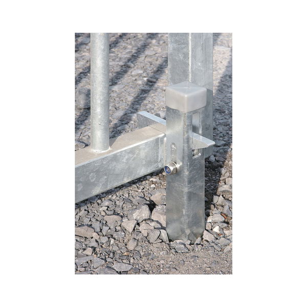Torfeststeller ABL, U-Profil 500×40 x40 mm, Kippelement Alu, Stahl feuerverzinkt