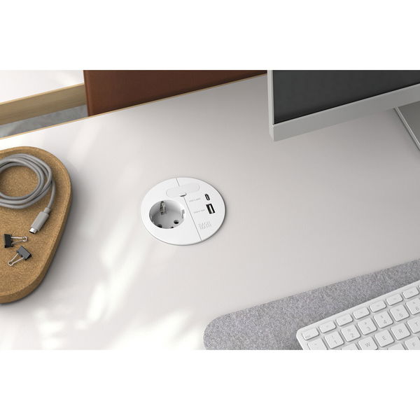 BACHMANN Steckdosenelement LOOP IN CHARGE Steckdose mit USB-A/C-Charger
