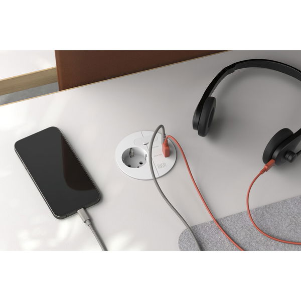 BACHMANN Steckdosenelement LOOP IN CHARGE Steckdose mit USB-A/C-Charger
