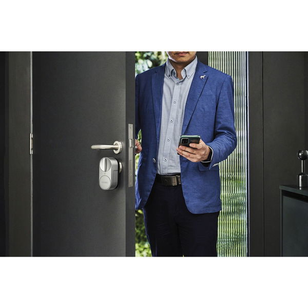 MARCHESI Zutrittssystem Smart Lock G30 ohne Zylinder, Kunststoff silber