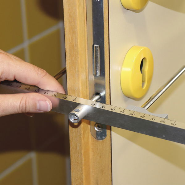 Zylindermesslehre (Messlehre) für Profilzylinder Aluminium silber eloxiert
