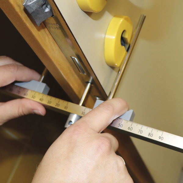 Zylindermesslehre (Messlehre) für Profilzylinder Aluminium silber eloxiert