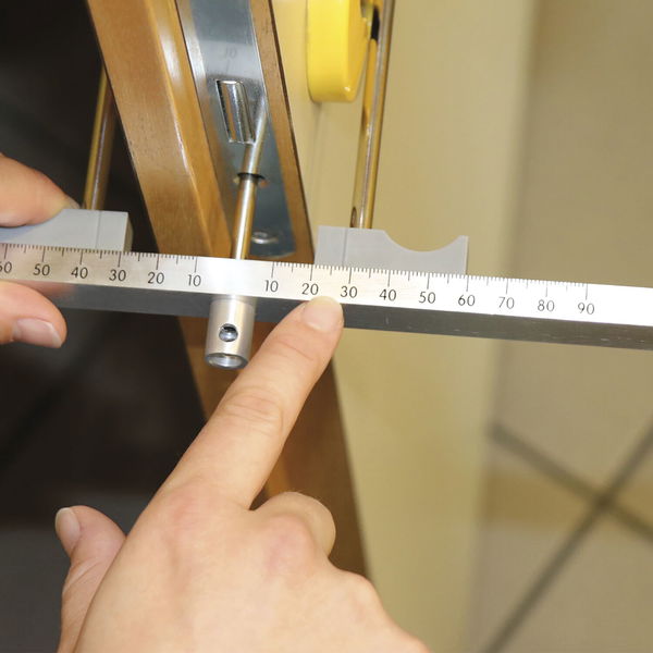 Zylindermesslehre (Messlehre) für Profilzylinder Aluminium silber eloxiert