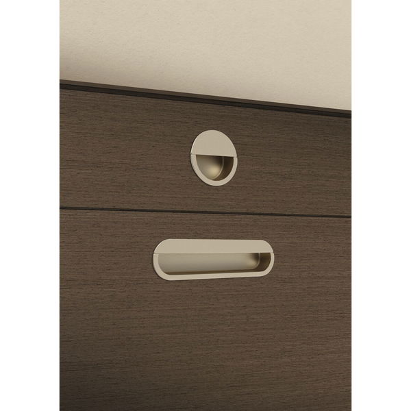Muschelgriff Dotis Breite 129, Einlass 125 x 30, Zinkdruckguss