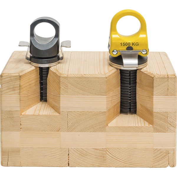 Pitzl Hebeklemme Holz PowerClamp III – Plattenheber bis zu 1500kg im Transportkoffer, 2-teilig mit Bohrer