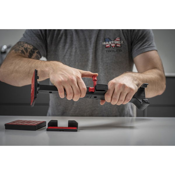 IQ-Tools Montagehilfe für die Schrankmontage passend zu Hebelzwinge Viking Arm, 3-teilig