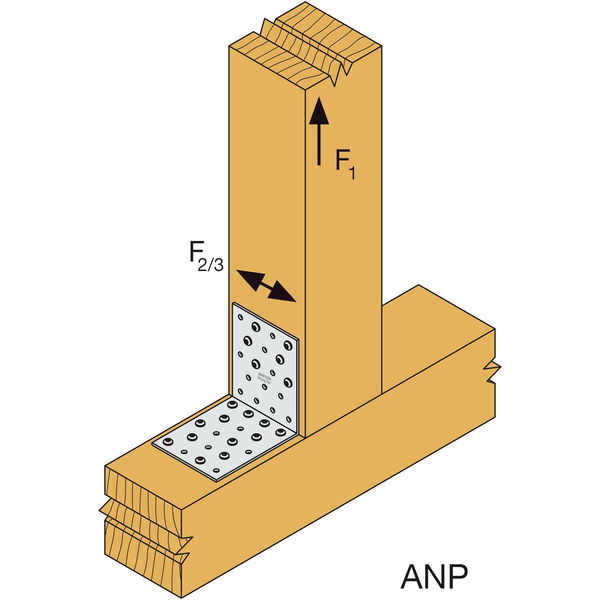 SIMPSON Winkelverbinder aus Lochblechen ANP – Stahl feuerverzinkt