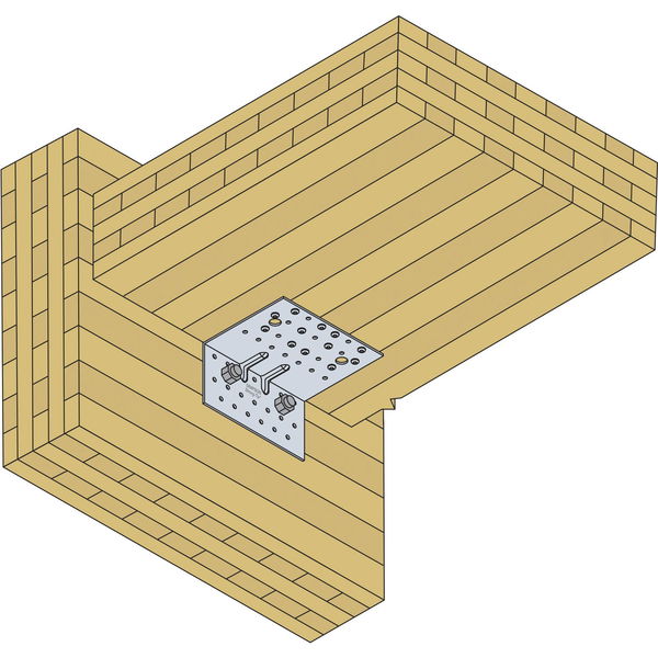 Simpson AG922 Zuganker Winkelverbinder 121x79x150 mm Holzverbinder feuerverzinkt
